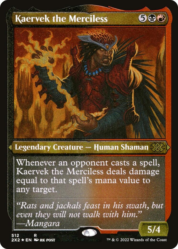 Image for Kaervek the Merciless (Foil Etched) (512) - Magic: The Gathering