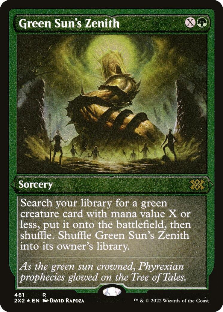 Image for Green Sun's Zenith (Foil Etched) (461) - Magic: The Gathering