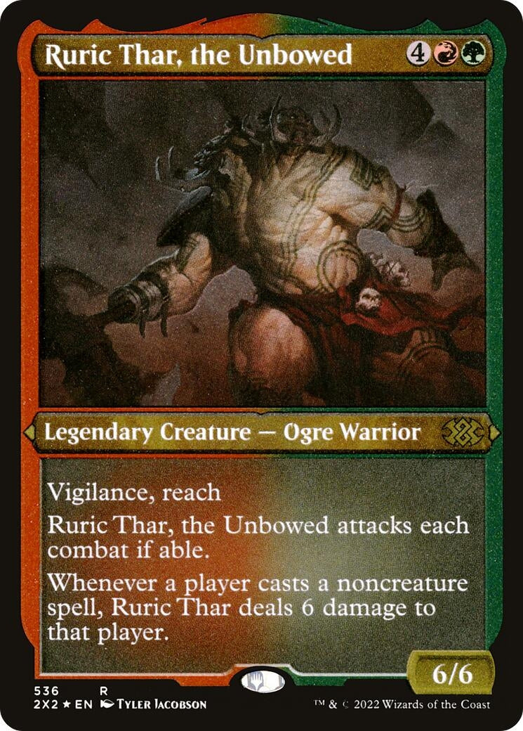 Image for Ruric Thar, the Unbowed (Foil Etched) (536) (2X2) - Magic: The Gathering