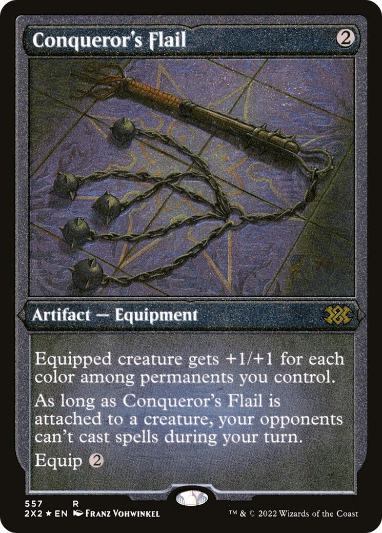 Image for Conqueror's Flail (Foil Etched) (557) - Magic: The Gathering