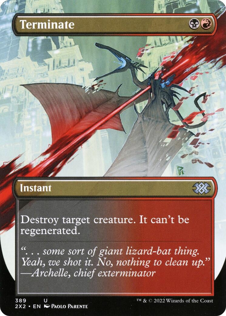 Image for Terminate (Borderless) (389) - Magic: The Gathering