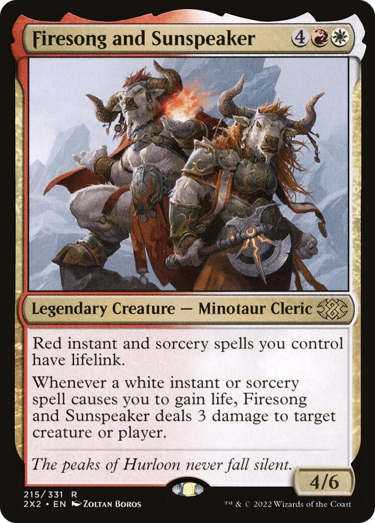 Image for Firesong and Sunspeaker (215) (2X2) - Magic: The Gathering