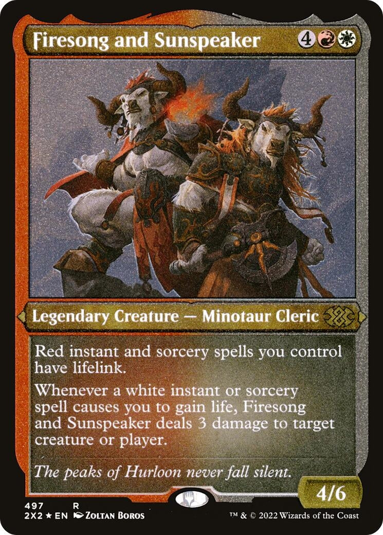 Image for Firesong and Sunspeaker (Foil Etched) (497) (2X2) - Magic: The Gathering