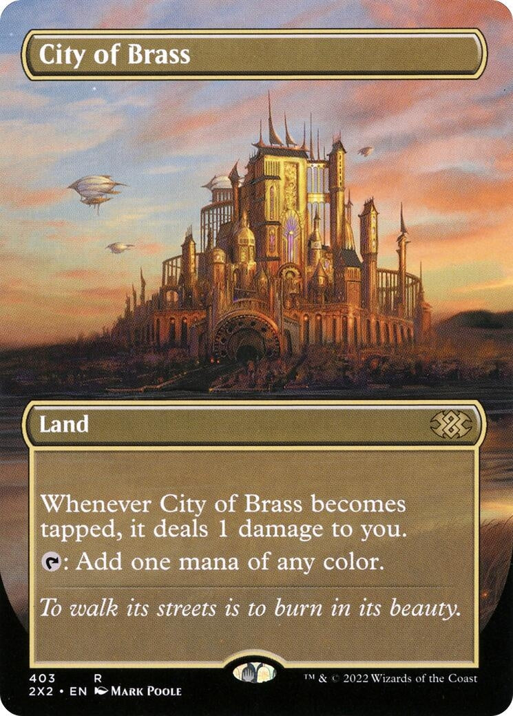 Image for City of Brass (Borderless) (403) (2X2) - Magic: The Gathering