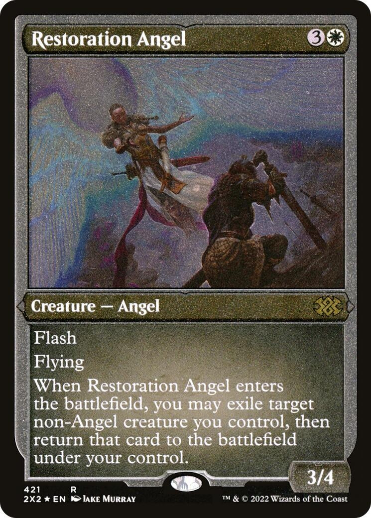 Image for Restoration Angel (Foil Etched) (421) - Magic: The Gathering