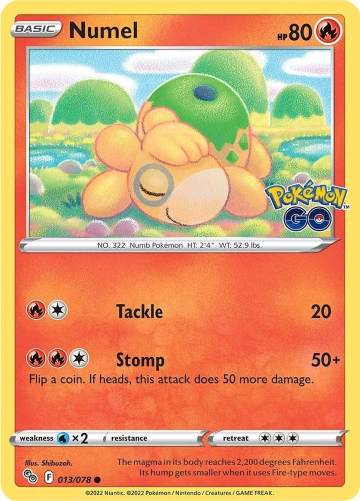 Image for Numel (013/078) (PGO) - Pokemon