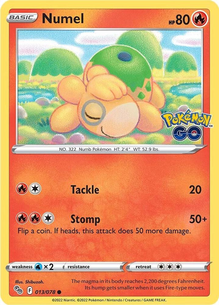 Image for Numel (013/078) (PGO) - Pokemon