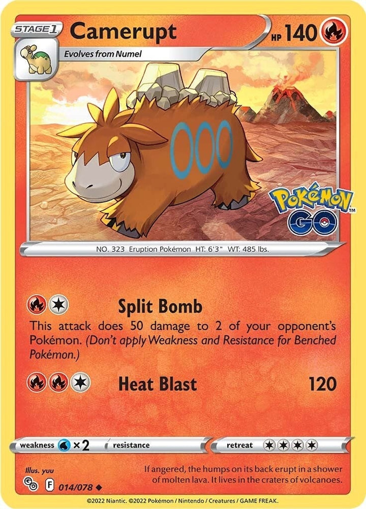 Image for Camerupt (014/078) (PGO) - Pokemon