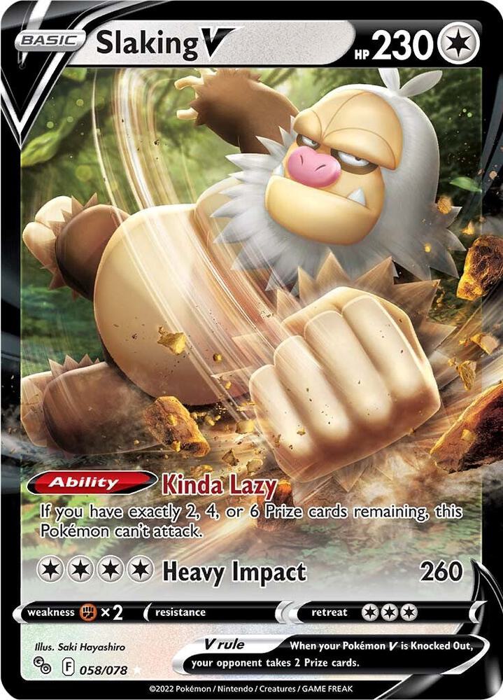 Image for Slaking V (058/078) (PGO) - Pokemon