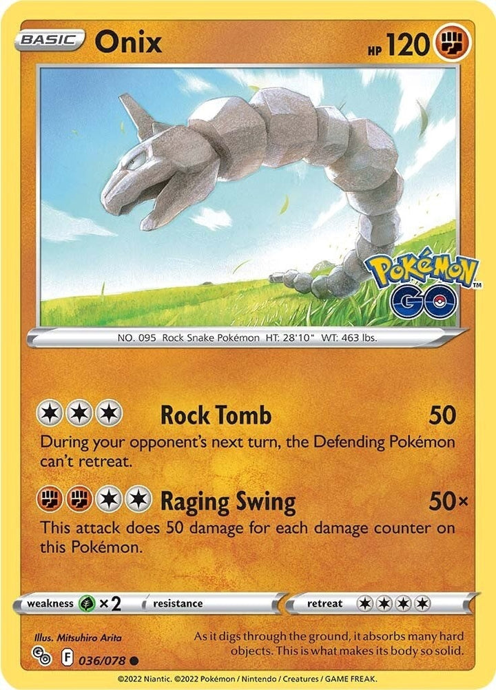 Image for Onix (036/078) (PGO) - Pokemon