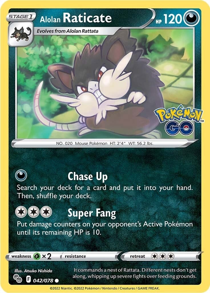 Image for Alolan Raticate (042/078) (PGO) - Pokemon