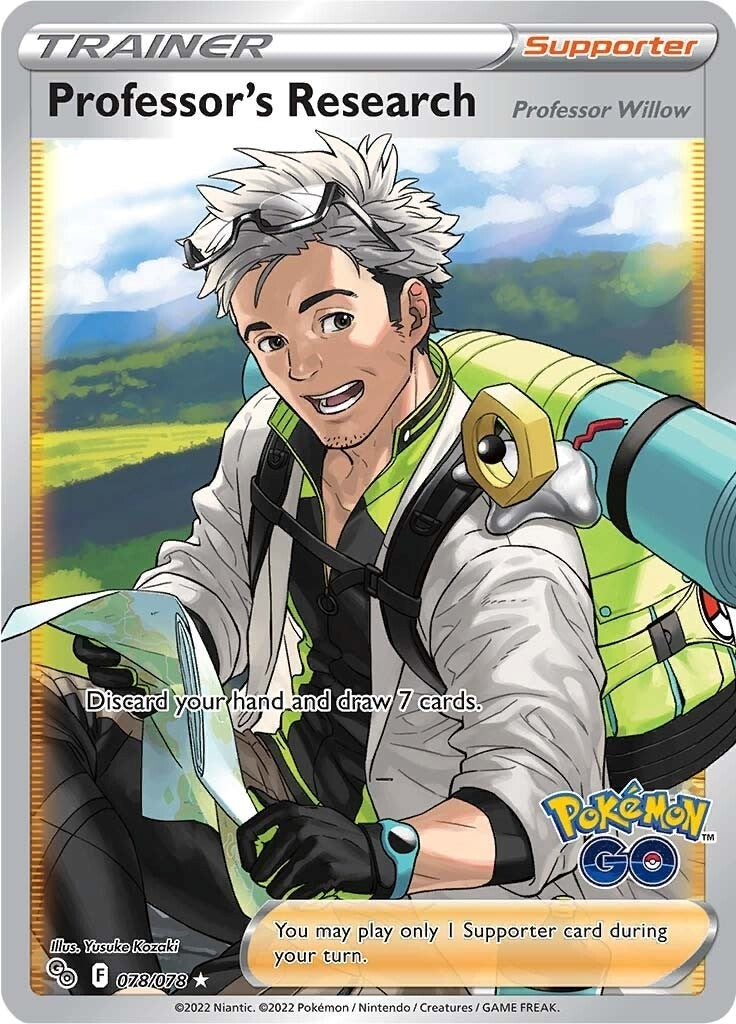 Image for Professor's Research [Professor Willow] (Full Art) (078/078) (PGO) - Pokemon