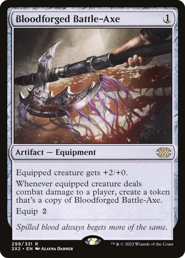 Image for Bloodforged Battle-Axe (299) - Magic: The Gathering