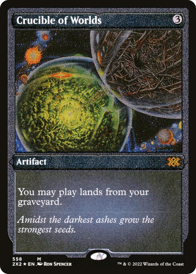 Image for Crucible of Worlds (Foil Etched) (558) - Magic: The Gathering