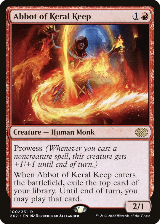 Image for Abbot of Keral Keep (100) (2X2) - Magic: The Gathering