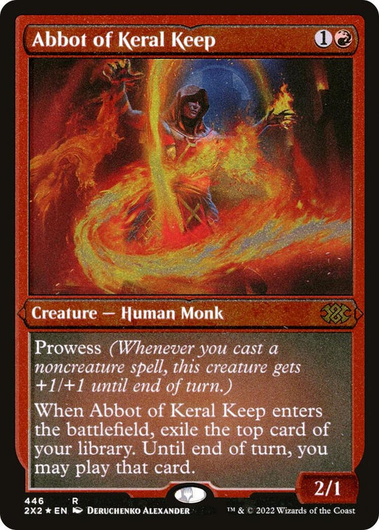 Image for Abbot of Keral Keep (Foil Etched) (446) (2X2) - Magic: The Gathering