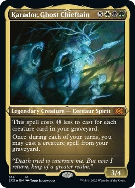 Image for Karador, Ghost Chieftain (Foil Etched) (514) - Magic: The Gathering