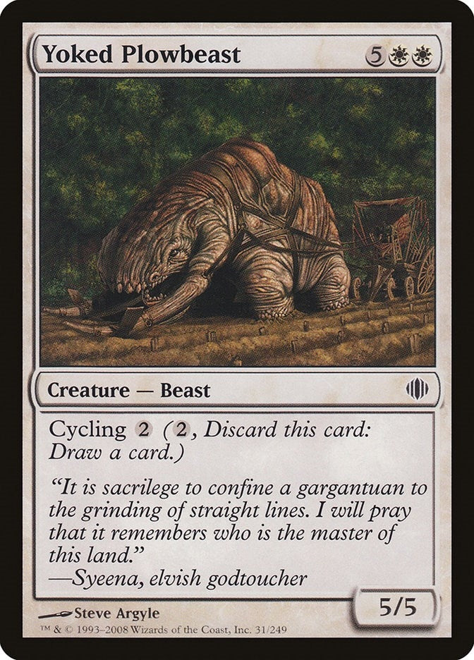 Image for Yoked Plowbeast (31) - Magic: The Gathering