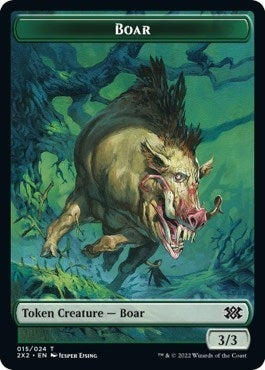 Image for Boar // Vampire Double-Sided Token (15 // 9) (2X2) - Magic: The Gathering