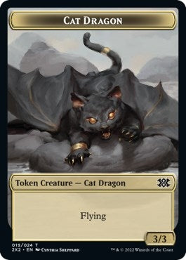 Image for Cat Dragon // Treasure Double-Sided Token (19 // 22) - Magic: The Gathering