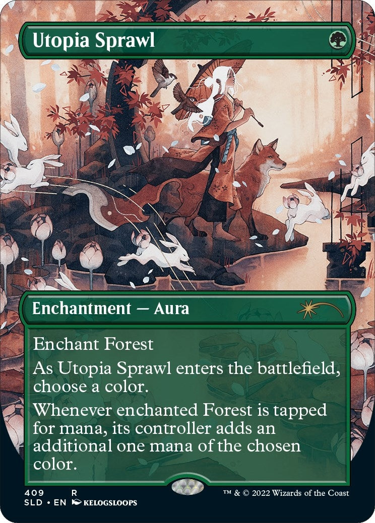 Image for Utopia Sprawl (Borderless) (409) - Magic: The Gathering