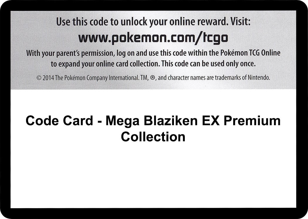 Image for Code Card - Mega Blaziken EX Premium CollectionMega Aerodactyl EX Premium Collection (BKT) - Pokemon