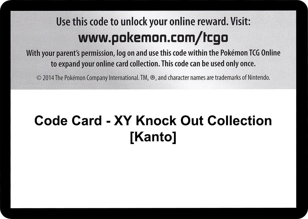 Image for Code Card - XY Knock Out Collection [Kanto] (FFI) - Pokemon