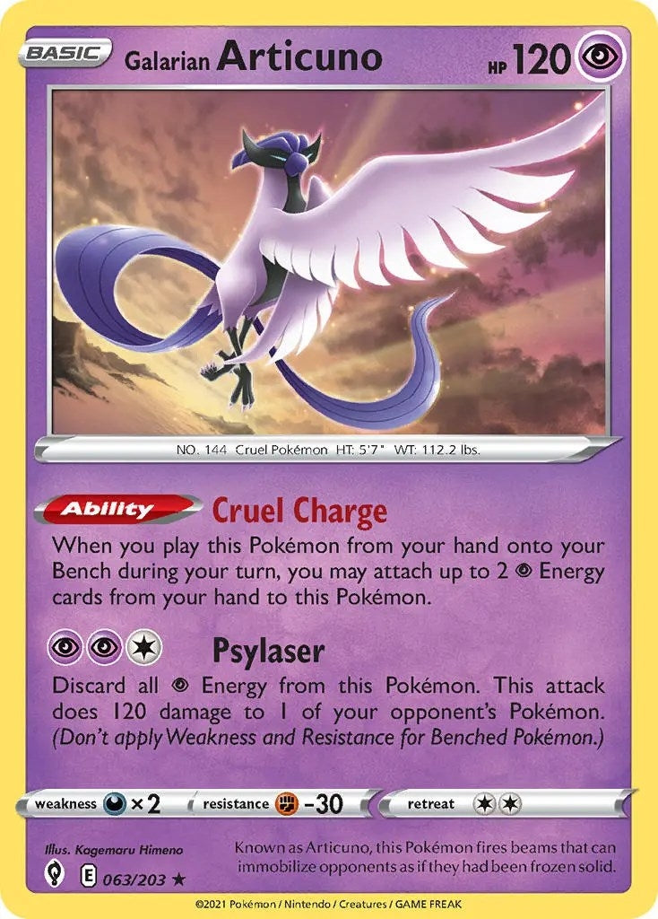 Image for Galarian Articuno (063/203) (PR) - Pokemon