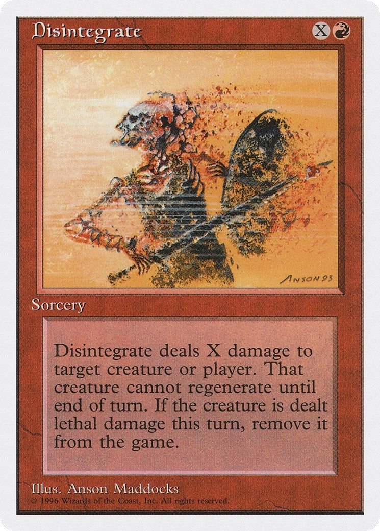 Image for Disintegrate - Magic: The Gathering