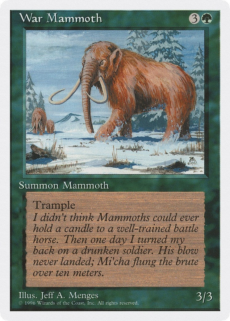 Image for War Mammoth - Magic: The Gathering