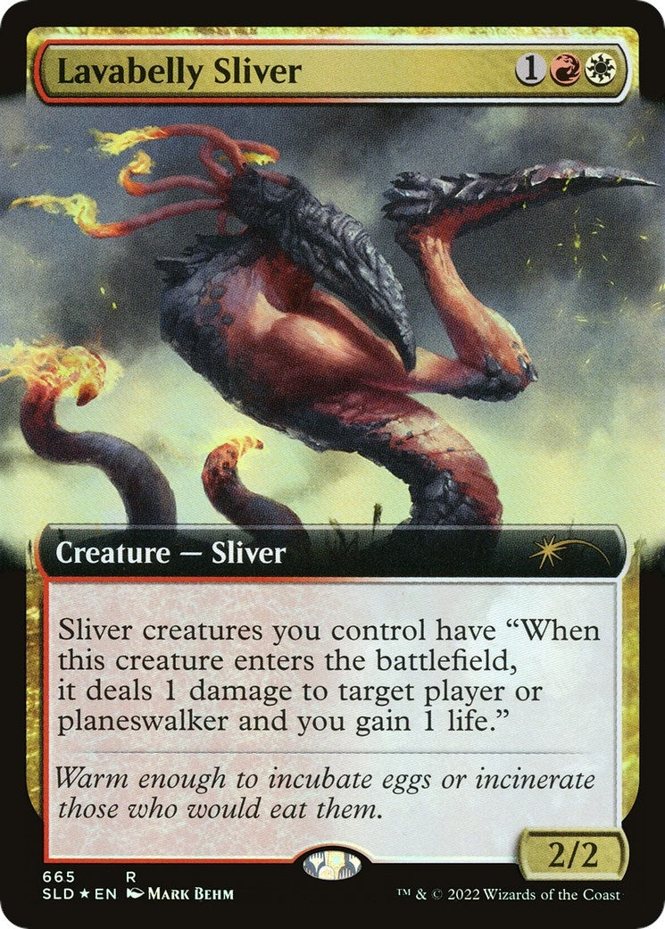 Image for Lavabelly Sliver (Extended Art) (665) - Magic: The Gathering