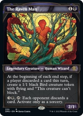 Image for The Raven Man (Textured Foil) (330) (DMU) - Magic: The Gathering
