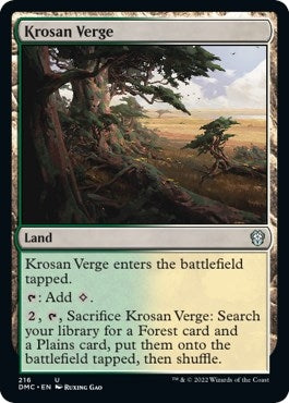 Image for Krosan Verge (216) - Magic: The Gathering