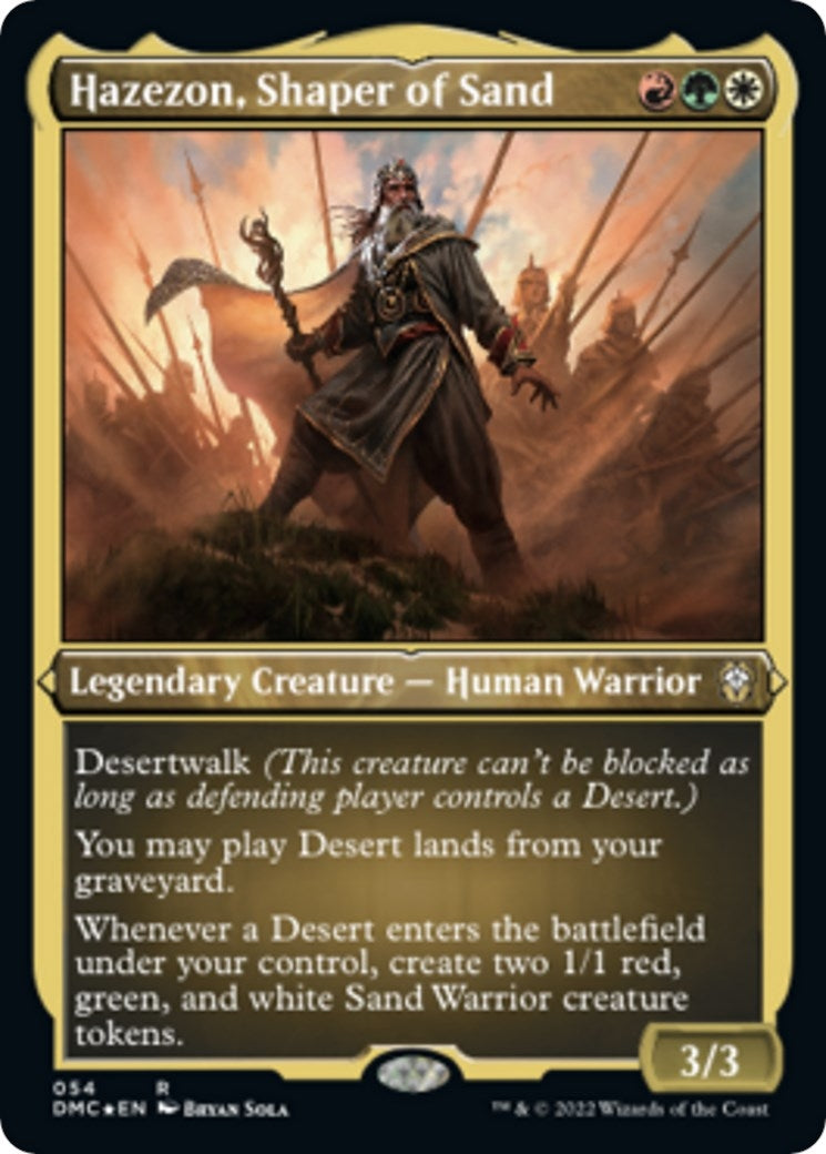 Image for Hazezon, Shaper of Sand (Foil Etched) (54) - Magic: The Gathering