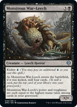 Image for Monstrous War-Leech (98) (DMU) - Magic: The Gathering