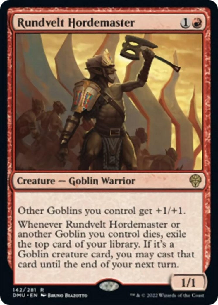 Image for Rundvelt Hordemaster (142) - Magic: The Gathering