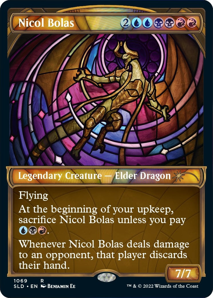 Image for Nicol Bolas (Stained Glass) (Textured Foil) (1069) - Magic: The Gathering