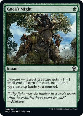 Image for Gaea's Might (164) (DMU) - Magic: The Gathering