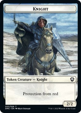 Image for Knight Token (3) - Magic: The Gathering