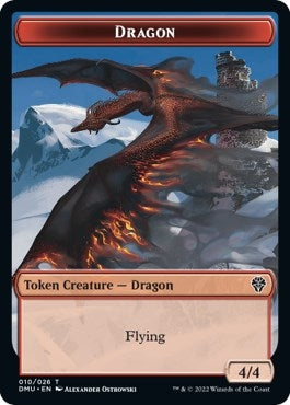 Image for Dragon Token (10) (DMU) - Magic: The Gathering