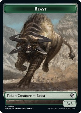 Image for Beast Token (16) (DMU) - Magic: The Gathering
