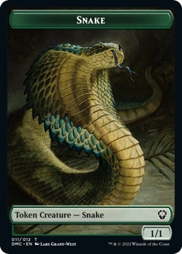 Image for Snake // Hydra Double-Sided Token (11 // 10) - Magic: The Gathering