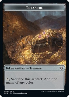 Image for Treasure Token (24) (DMC) - Magic: The Gathering