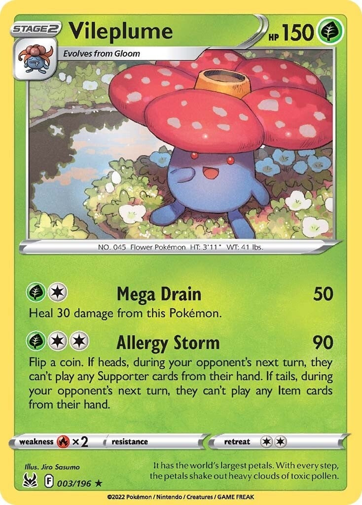 Image for Vileplume (003/196) (SWSH11) - Pokemon