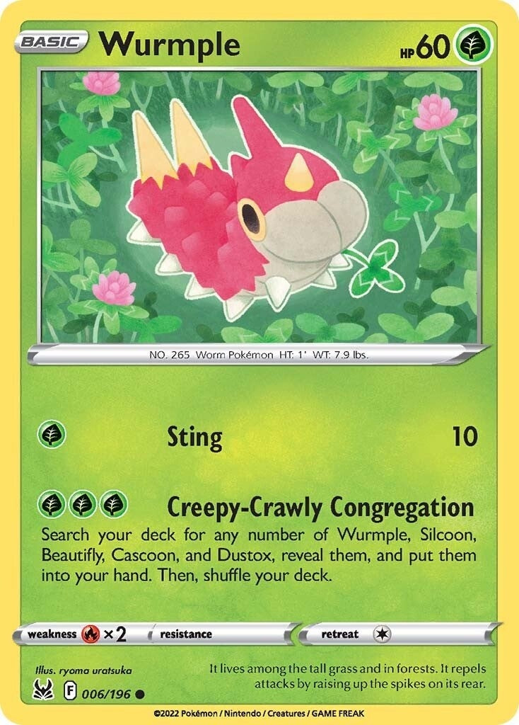Image for Wurmple (006/196) (SWSH11) - Pokemon