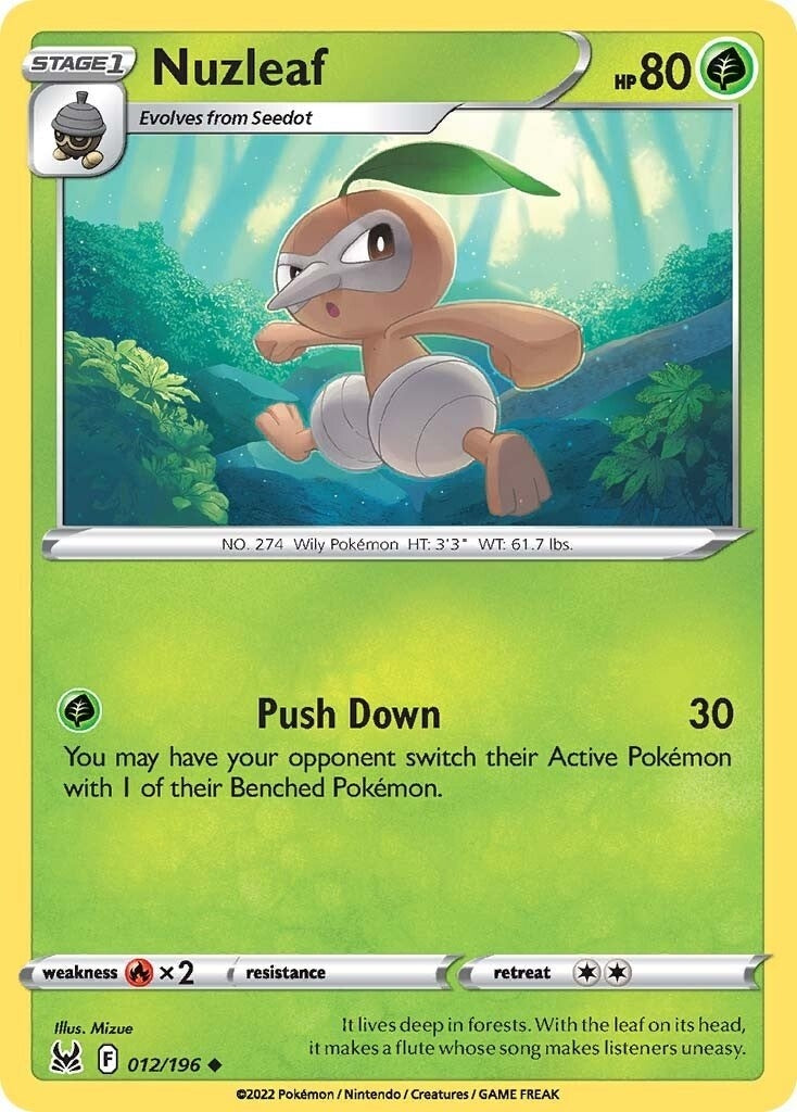 Image for Nuzleaf (012/196) (SWSH11) - Pokemon