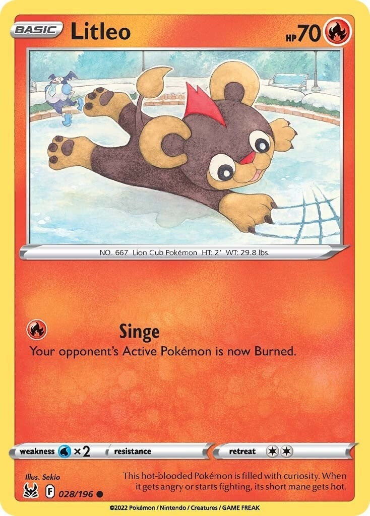 Image for Litleo (028/196) (SWSH11) - Pokemon