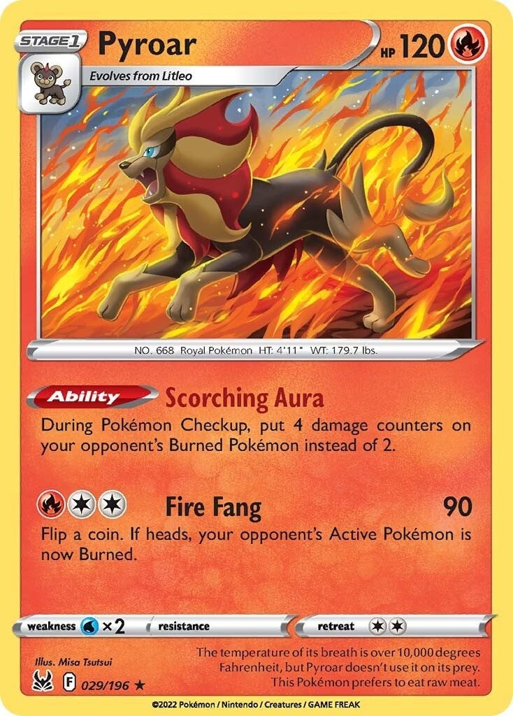 Image for Pyroar (029/196) (SWSH11) - Pokemon