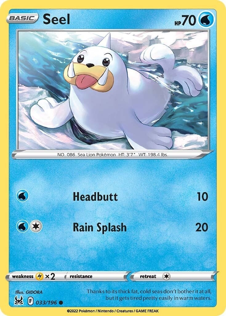 Image for Seel (033/196) (SWSH11) - Pokemon