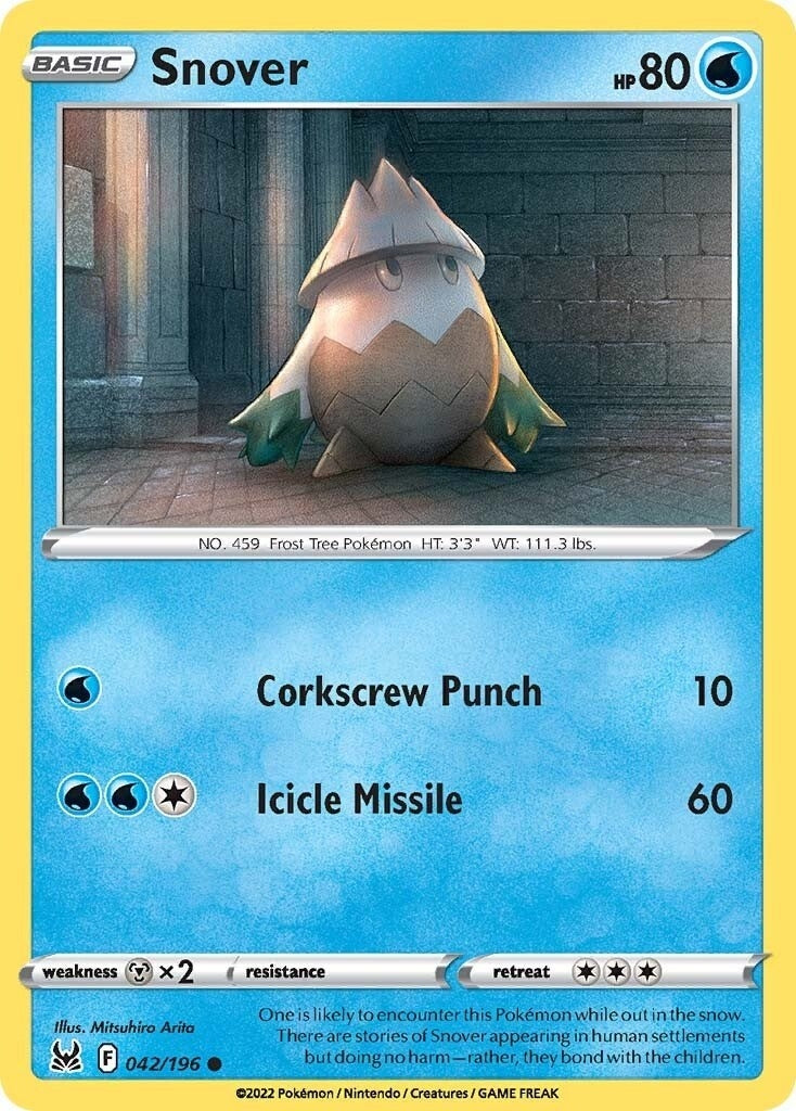 Image for Snover (042/196) (SWSH11) - Pokemon